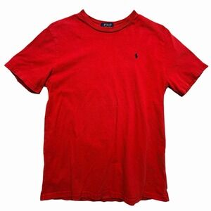 Polo Ralph Lauren Red T Shirt Short Sleeve Pony Logo Cotton Youth XL 18-20